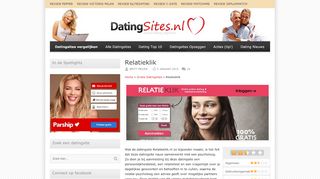
                            2. Relatieklik - 16 Reviews | Lees hier alle Ervaringen! - Datingsites.nl
