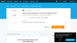 
                            5. Relatório Jogos Empresariais - Simulação na plataforma LDP SES ...