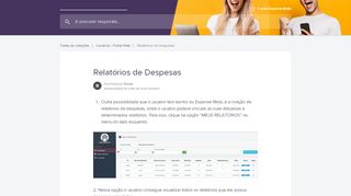 
                            4. Relatórios de Despesas | Expense Mobi Central de Ajuda