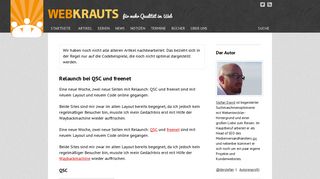 
                            6. Relaunch bei QSC und freenet | Webkrauts