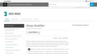 
                            5. Relax Modifier | 3ds Max 2016 | Autodesk Knowledge Network