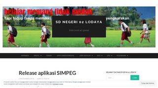 
                            5. Release aplikasi SIMPEG | SD Negeri 02 Lodaya