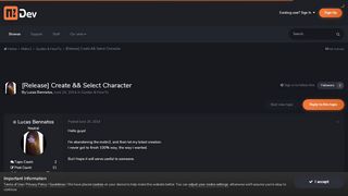 
                            7. [Release] Create && Select Character - Guides & HowTo - metin2dev