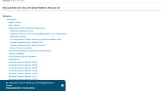 
                            10. Release Notes for Cisco HX Data Platform, Release 3.5 - Cisco