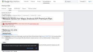 
                            8. Release Notes for Maps Android API Premium Plan | Google Maps ...