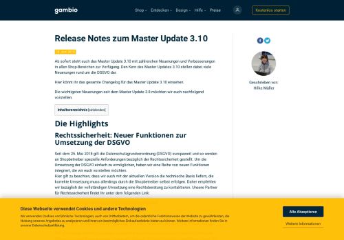
                            1. Release Notes zum Master Update 3.10 - Gambio.de