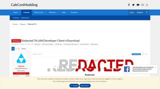 
                            9. Release - Redacted T6 LAN Developer Client +Download | CabConModding