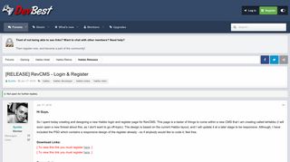 
                            1. [RELEASE] RevCMS - Login & Register | DevBest.com - Community of ...