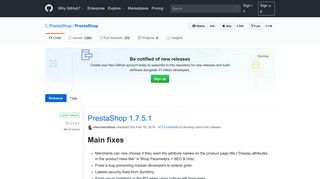 
                            10. Releases · PrestaShop/PrestaShop · GitHub