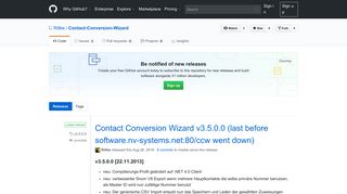 
                            6. Releases · Rillke/Contact-Conversion-Wizard · GitHub