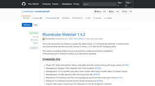 
                            10. Releases · roundcube/roundcubemail · GitHub