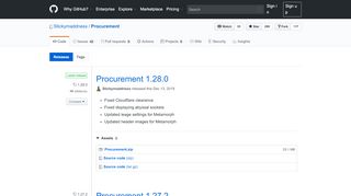 
                            5. Releases · Stickymaddness/Procurement · GitHub