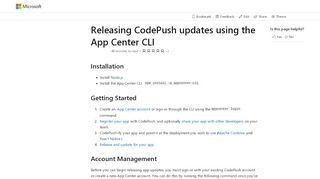 
                            3. Releasing CodePush updates using the App Center CLI - Visual ...