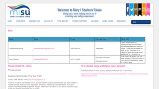 
                            4. Relevant Contact Info - Thurles - Mary I Students' Union