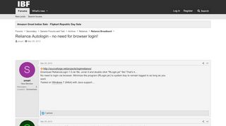 
                            4. Reliance Autologin - no need for browser login! | Reliance ...
