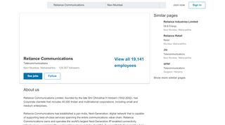 
                            11. Reliance Communications | LinkedIn