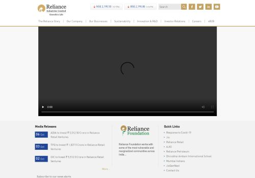 
                            12. Reliance Industries Limited – Retail Markets | Telecom | Petroleum ...