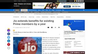 
                            8. reliance jio prime membership: Jio extends benefits for existing Prime ...