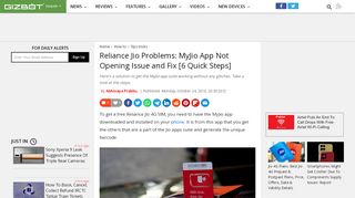 
                            6. Reliance Jio Problems: MyJio App Not Opening Issue and Fix [6 Quick ...