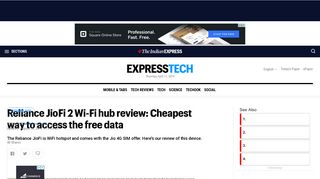 
                            10. Reliance JioFi 2 Wi-Fi hub review: Cheapest way to access the free ...