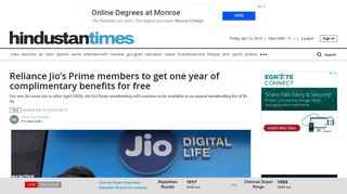 
                            4. Reliance Jio's Prime members to get one year of complimentary ...