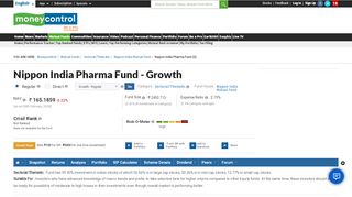 
                            11. Reliance Pharma Fund (G) [148.181] | Reliance Mutual Fund ...