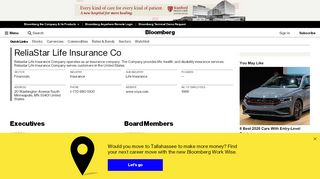 
                            8. ReliaStar Life Insurance Company: Private Company ...