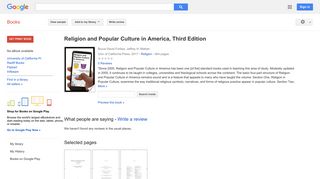 
                            7. Religion and Popular Culture in America, Third Edition