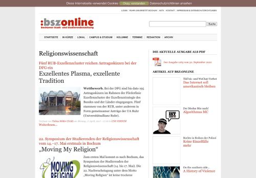 
                            8. Religionswissenschaft | Bochumer Stadt- und Studierendenzeitung