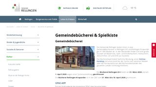 
                            3. Rellingen – Bücherei & Spielkiste