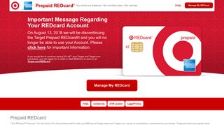 
                            7. Reloadable Prepaid Card | American Express REDcard®