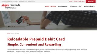 
                            12. Reloadable Prepaid Debit Card | Ralphs Rewards Plus Prepaid Debit ...
