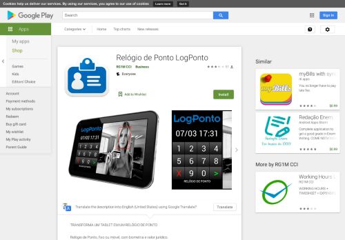 
                            5. Relógio de Ponto LogPonto – Apps no Google Play