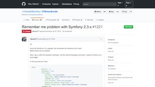 
                            5. Remember me problem with Symfony 2.3.x · Issue #1221 ... - GitHub