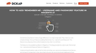 
                            12. 'Remember me - Username and Password' feature in Magento 2?