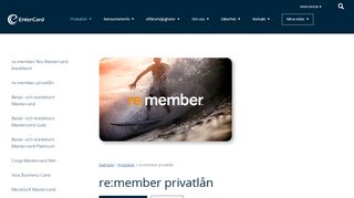 
                            11. re:member privatlån - EnterCard