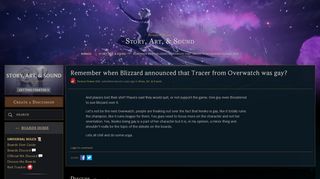 
                            8. Remember when Blizzard announced that Tracer from Overwatch was ...
