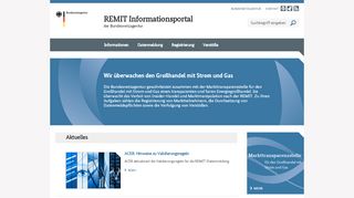
                            9. REMIT Informationsportal der Bundesnetzagentur