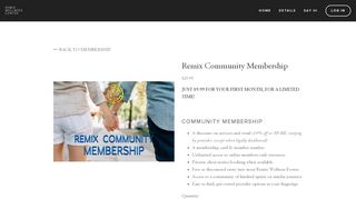 
                            11. Remix Wellness Center - Remix Community Membership
