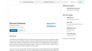 
                            12. Remnant Fellowship | LinkedIn