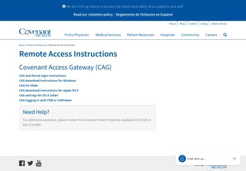 
                            6. Remote Access Instructions | Covenant Health