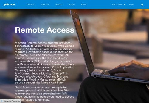 
                            7. Remote Access - Micron Technology, Inc.