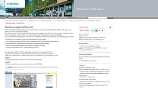 
                            2. Remote Access Portal Synco IC - Gebäudetechnik - Siemens