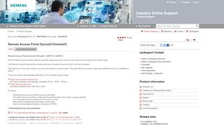 
                            3. Remote Access Portal SyncoIC/ClimatixIC - ID ... - Siemens Support