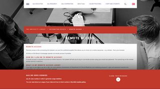 
                            12. Remote access - The University Library, Aalborg University