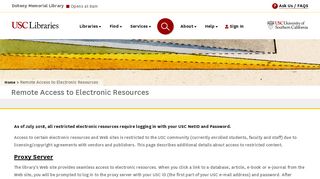 
                            4. Remote Access to Electronic Resources | USC Libraries