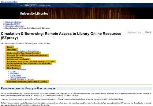 
                            9. Remote Access to Library Online Resources (EZproxy) - Circulation ...