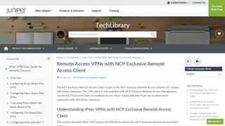 
                            4. Remote Access VPNs with NCP Exclusive Remote ... - Juniper Networks