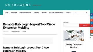 
                            1. Remote Bulk Login Logout Tool Cisco Extension Mobility - UC Collabing