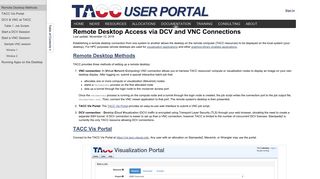 
                            11. Remote Desktop Access at TACC - TACC User Portal